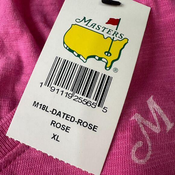 Masters T-Shirt Women’s XL Rose Pink Cotton V-Neck Short Sleeve 47 Brand New - Picture 5 of 9